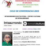 Conferencia: “El largo viaje de Mencia Calderón”