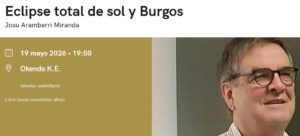 Eclipse total de sol y Burgos: 1905 y 2026